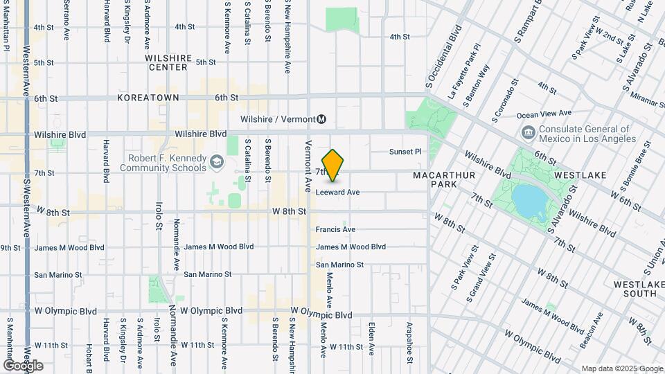 3033 Leeward Ave Map and Location Details