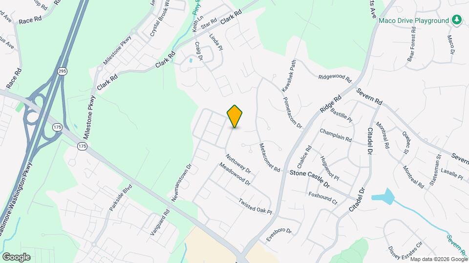 2152 Nottoway Dr Mapa y Detalles de la Ubicación