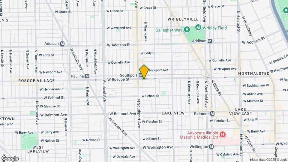 1343 W Roscoe St, Unit A01C Map and Location Details