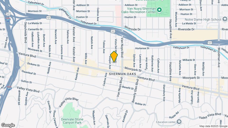 4437-4439 Vista Del Monte Ave Mapa y Detalles de la Ubicación