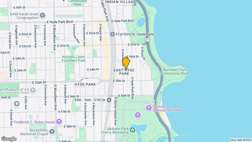 5457-5459 S Cornell Ave Mapa y Detalles de la Ubicación