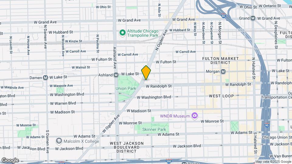 1400 W Randolph St Map and Location Details