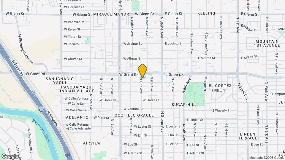 2304 N 10th Ave Map and Location Details