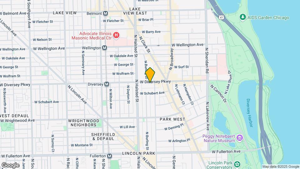 715 W Diversey Pky, Unit 2 Map and Location Details