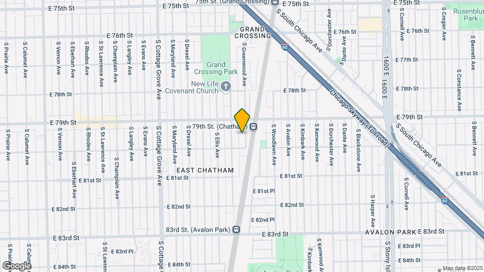 7940 S Greenwood Ave Map and Location Details