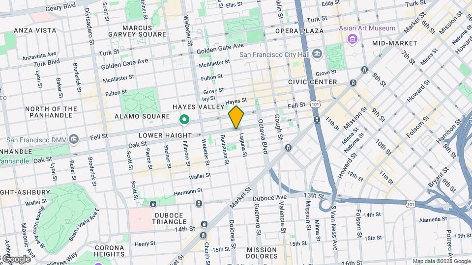 421 Oak St Map and Location Details
