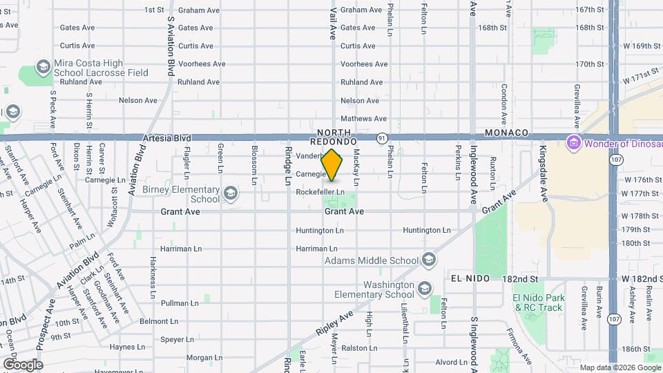 2305 Rockefeller Ln Map and Location Details