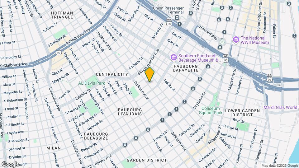 2038 Danneel St Map and Location Details