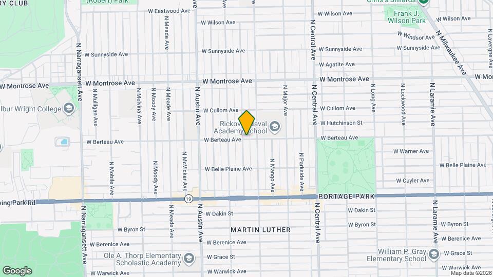 5818 W Berteau Ave, Unit Unit 1 Mapa y Detalles de la Ubicación