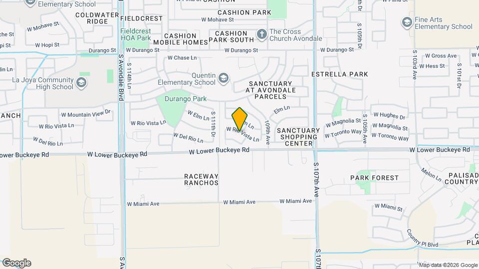 10995 W Rio Vista Ln Map and Location Details