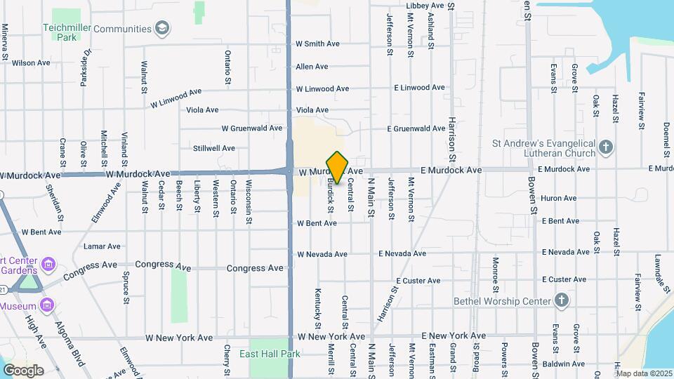 1710 Burdick St Map and Location Details