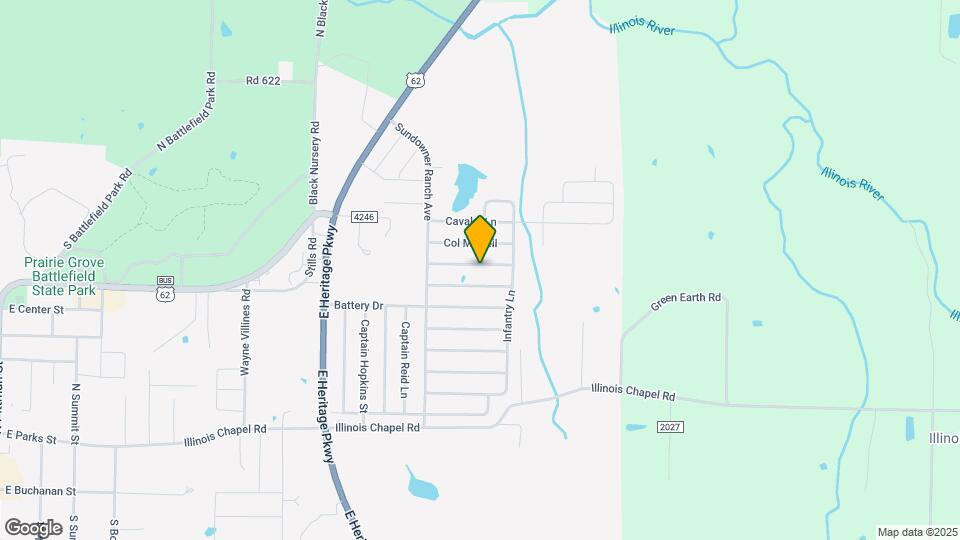 1381 Colonel Hawthorne Dr Map and Location Details