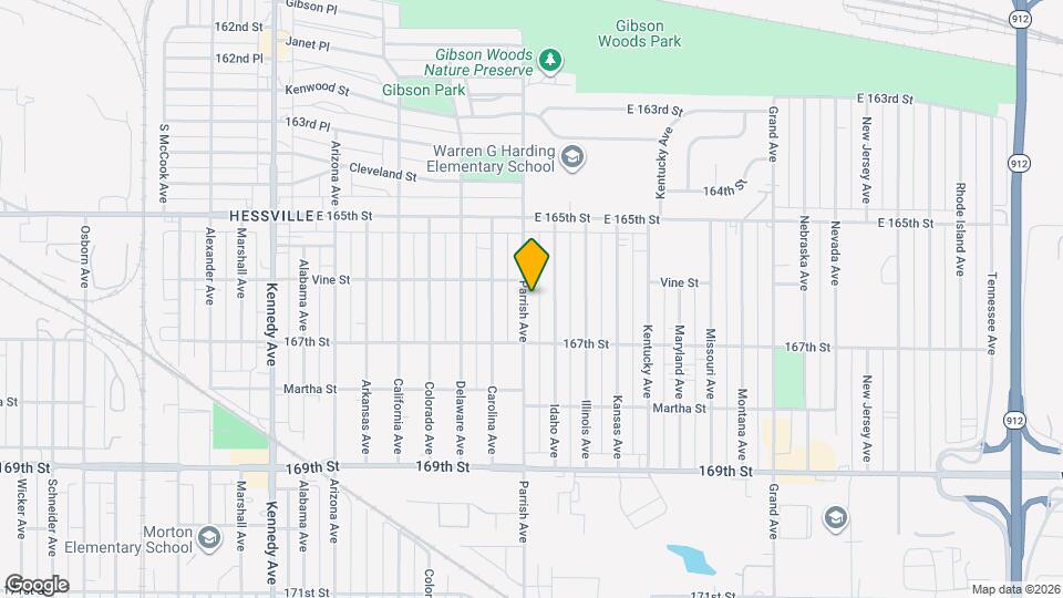 6617 Parrish Ave Map and Location Details