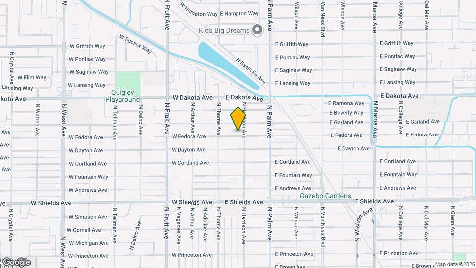 73 E Fedora Ave Map and Location Details