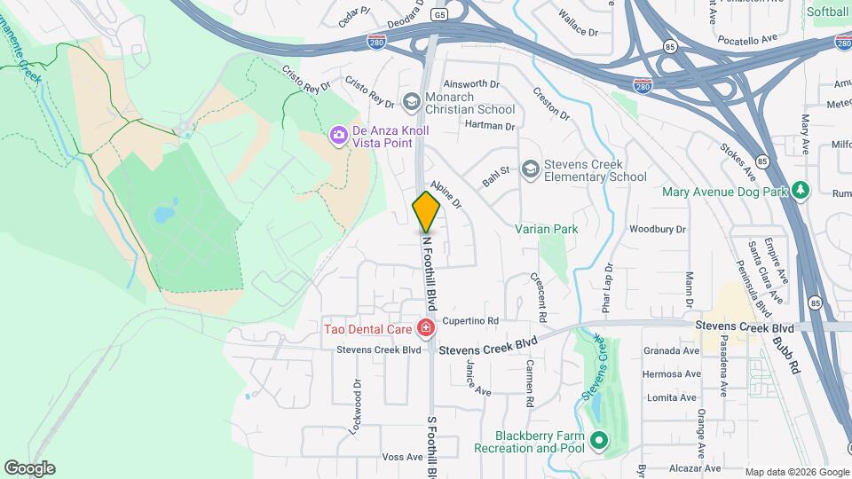 Foothill Village Apartments Map and Location Details