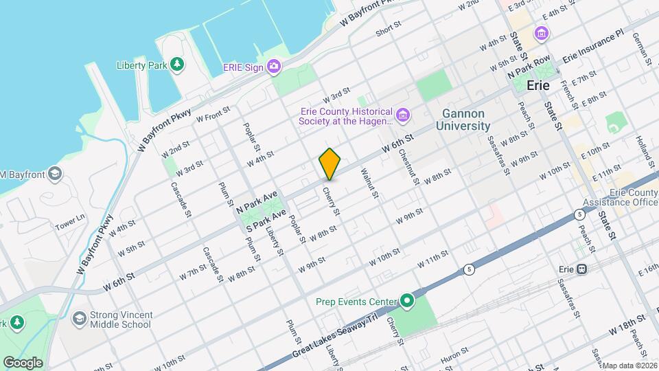 555 W 6th St Mapa y Detalles de la Ubicación