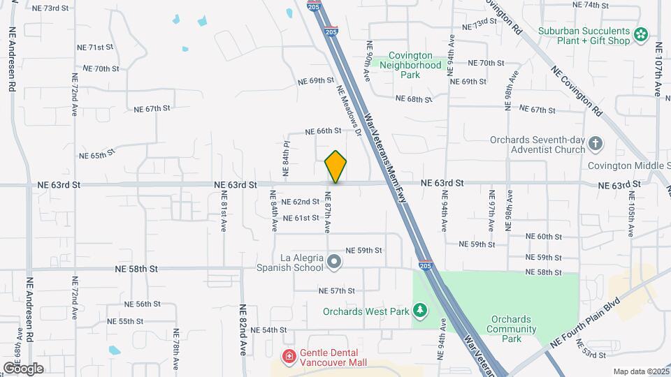 8709 NE 63rd St Map and Location Details