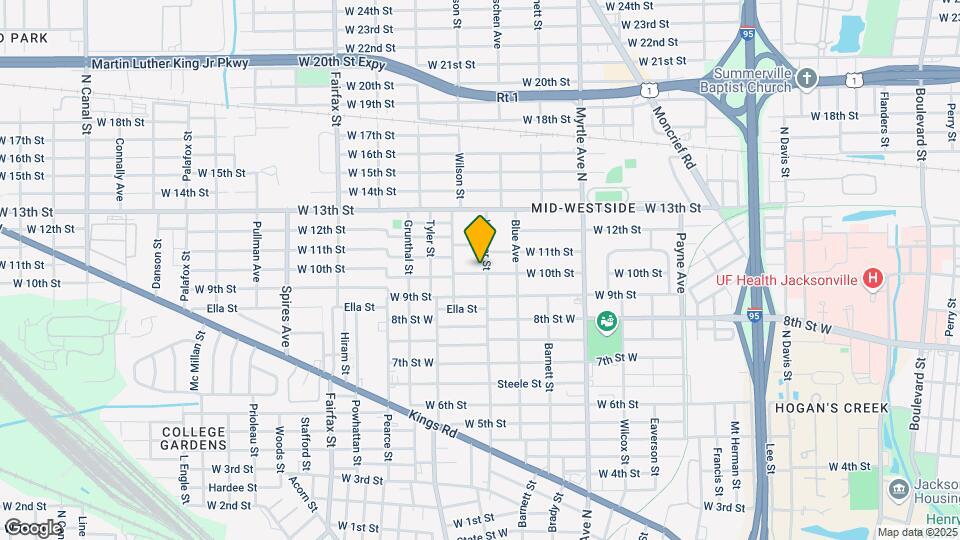 1511 W 10th St Map and Location Details