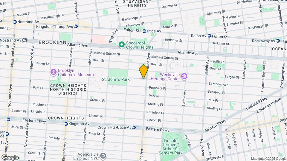 1172 St Marks Ave Mapa y Detalles de la Ubicación