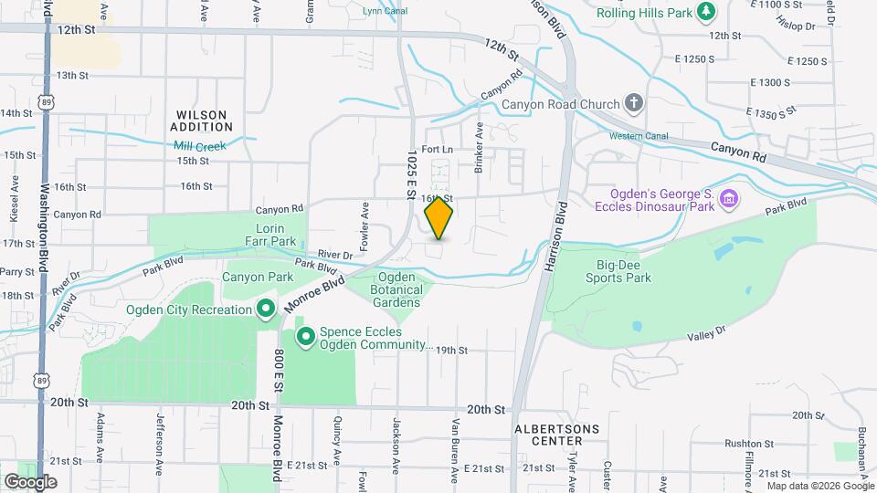 1077 E 1675 S Mapa y Detalles de la Ubicación