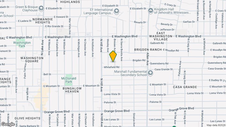 1095 Bresee Ave Map and Location Details