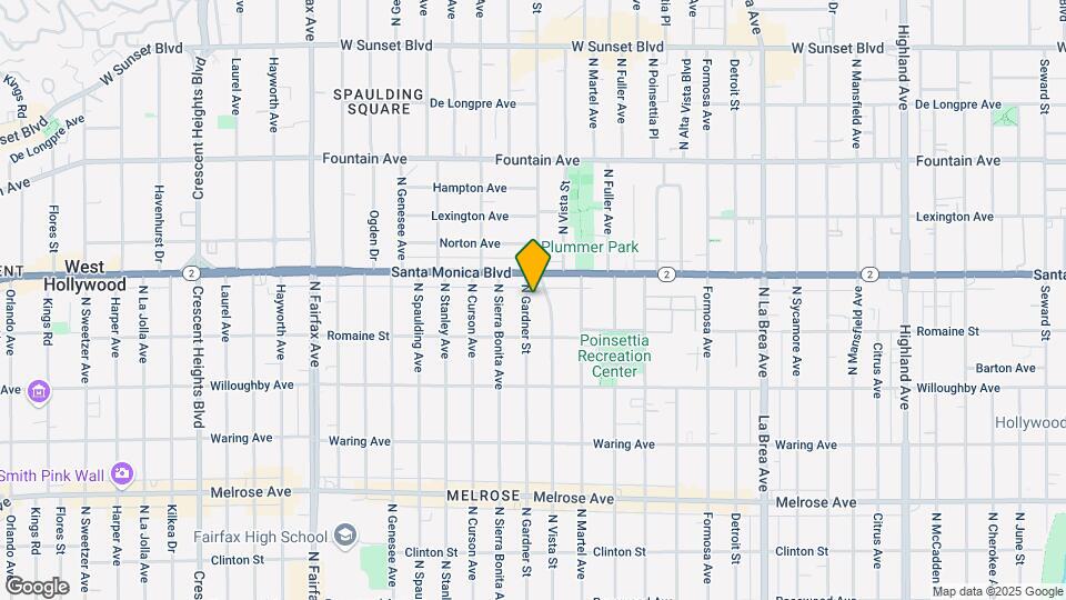 1040 N Gardner St-Unit -9 Map and Location Details