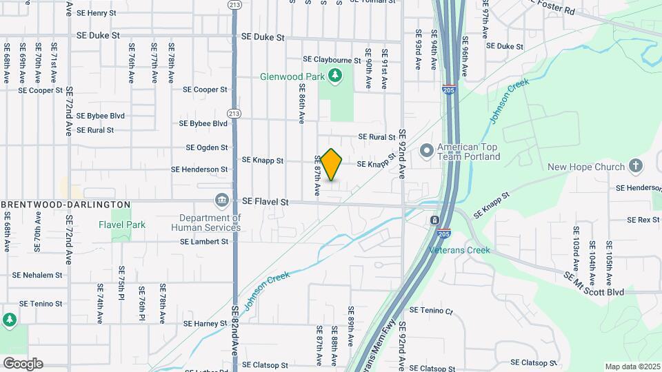8733 SE Henderson St Map and Location Details