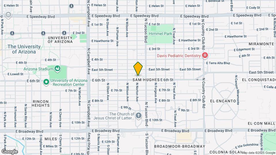 2401 E 6th St Map and Location Details