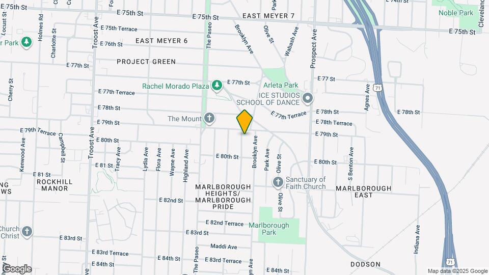 7909 Garfield Ave Map and Location Details