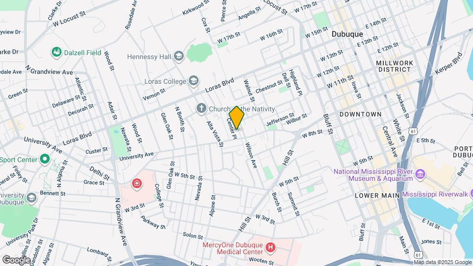 920 Center Pl Map and Location Details