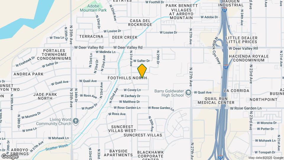 3025 W Horsham Dr Map and Location Details