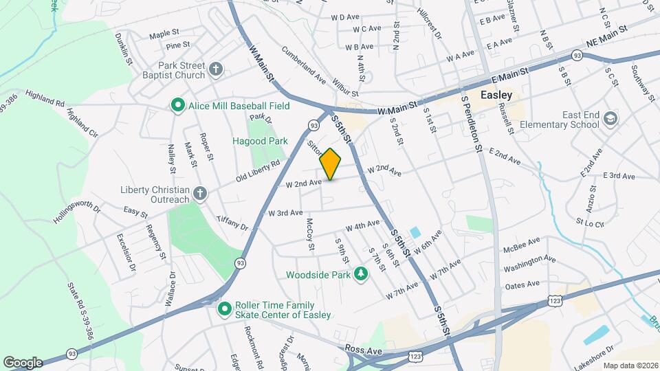 413 W 2nd Ave Map and Location Details