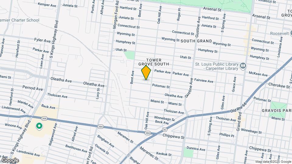 4119 Potomac St., Unit 1W Map and Location Details