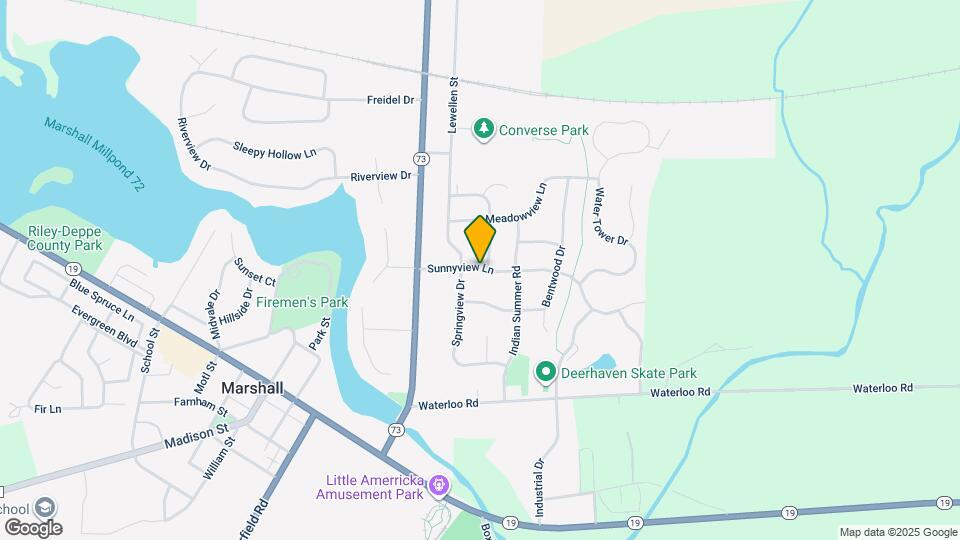 425 Sunnyview Ln Map and Location Details