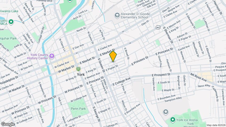 262 E King St, Unit Apt #2 Mapa y Detalles de la Ubicación