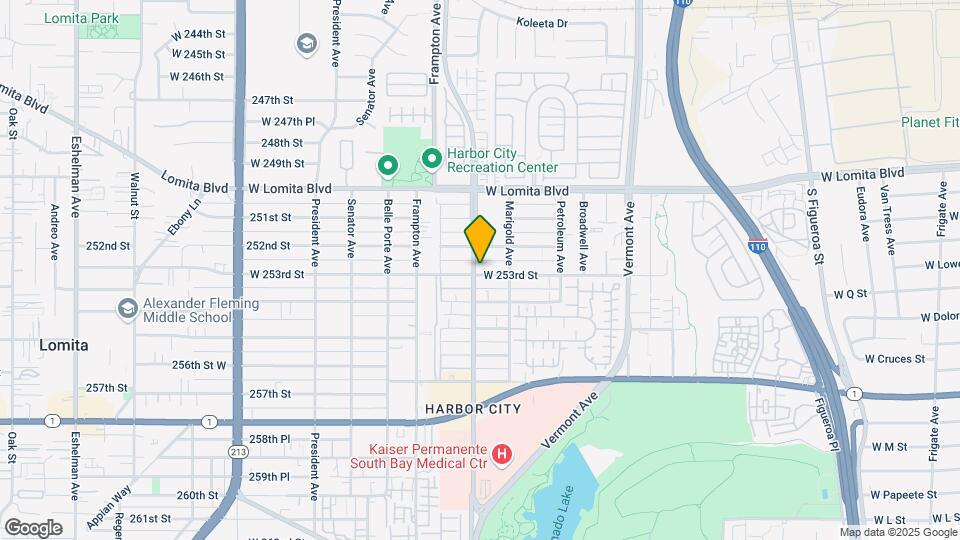 25224-25234 Normandie Ave Map and Location Details