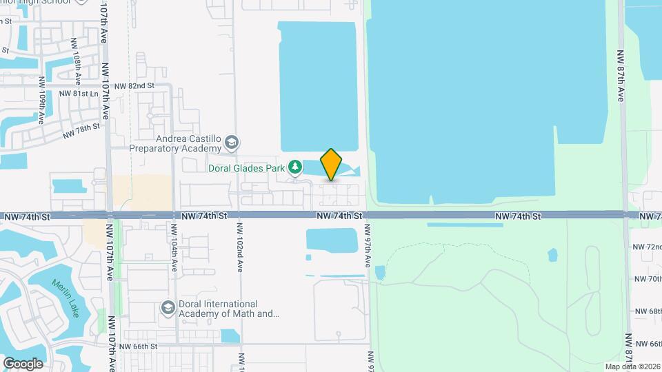 9860 NW 75th Terrace Map and Location Details