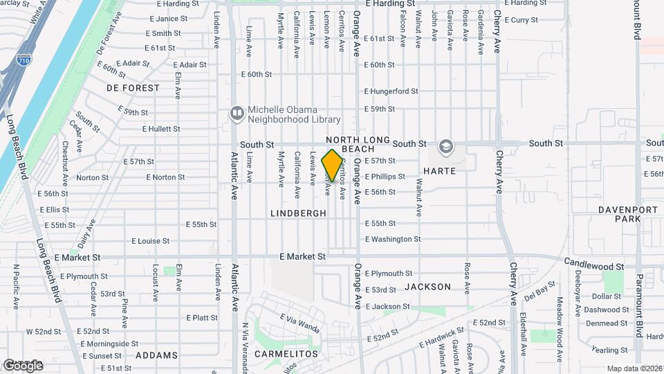 5590 Lemon Ave Map and Location Details