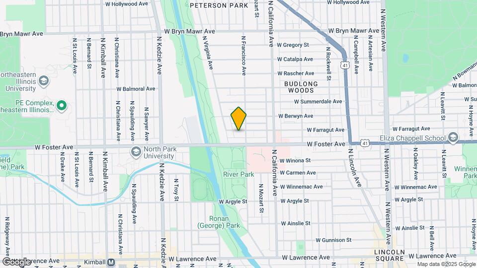 2909 W Farragut Ave Map and Location Details