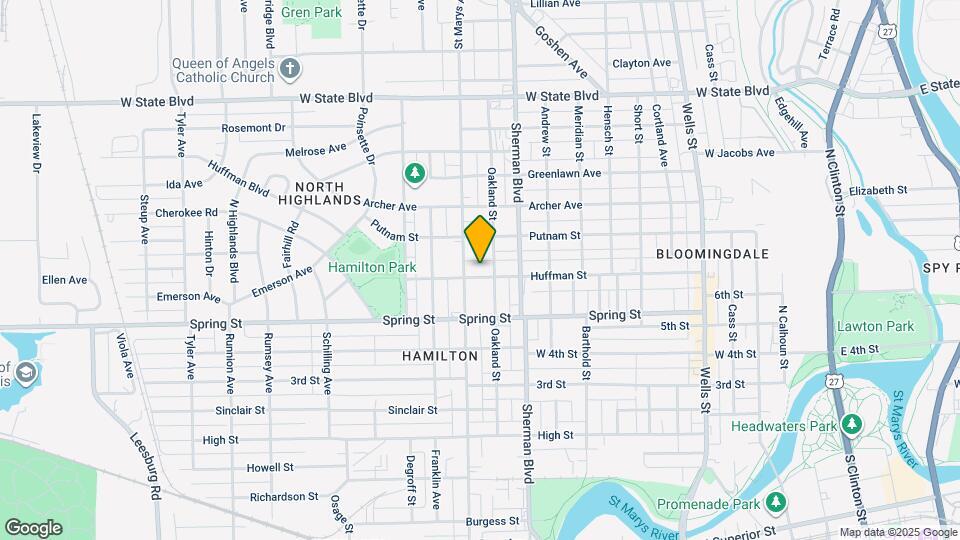 1022 Huffman St Map and Location Details