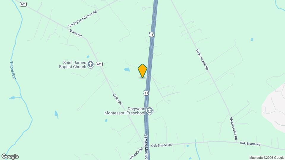 10670 James Madison Hwy Mapa y Detalles de la Ubicación