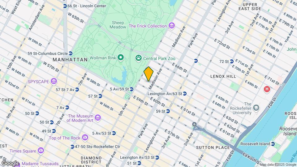 18 E 62nd St Map and Location Details