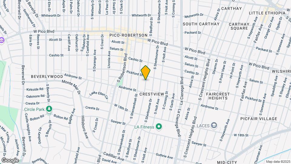 1623 S Bedford St Mapa y Detalles de la Ubicación