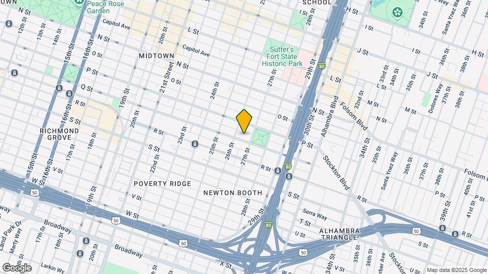 2619 Q St Map and Location Details