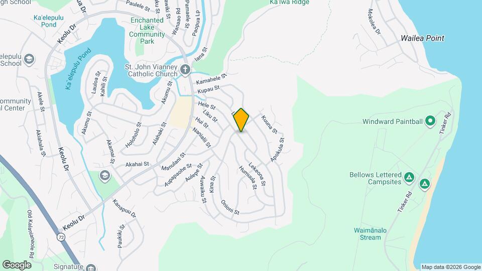 1214 Hele St Map and Location Details