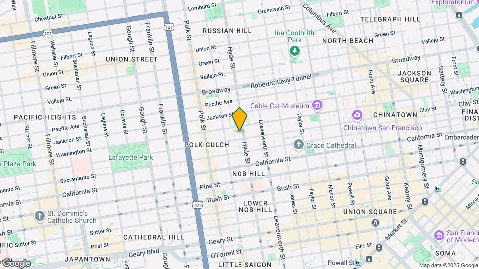 1317 Hyde St Mapa y Detalles de la Ubicación