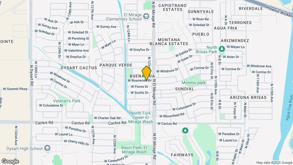 12317 W Rosewood Dr Map and Location Details