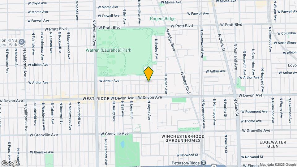 6455 N Hoyne Ave Map and Location Details