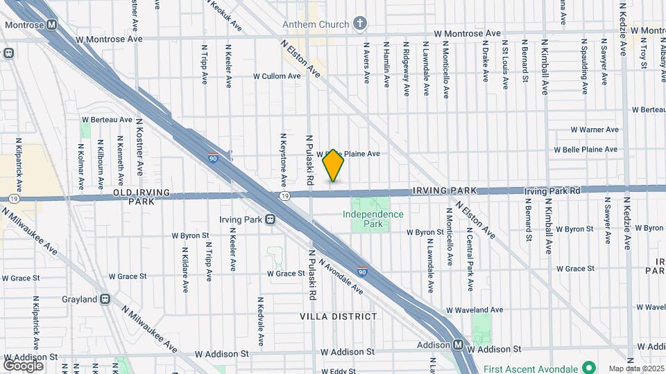 Irving Park Retail Mapa y Detalles de la Ubicación