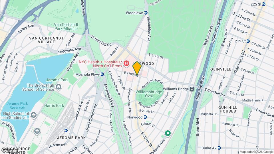 150 E 210th St Map and Location Details